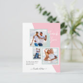 フォトコラージュ結婚THANK's/ベビー/Graduate/ANY ポストカード (スタンド正面)