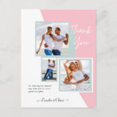 フォトコラージュ結婚THANK's/ベビー/Graduate/ANY ポストカード (正面)