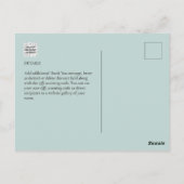 フォトコラージュ結婚THANK's/ベビー/Graduate/ANY ポストカード (裏面)