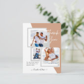 フォトコラージュ結婚THANK's/ベビー/Graduate/ANY ポストカード (スタンド正面)