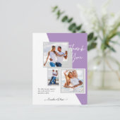 フォトコラージュ結婚THANK's/ベビー/Graduate/ANY ポストカード (スタンド正面)