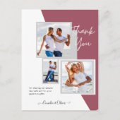 フォトコラージュ結婚THANK's/ベビー/Graduate/ANY ポストカード (正面)