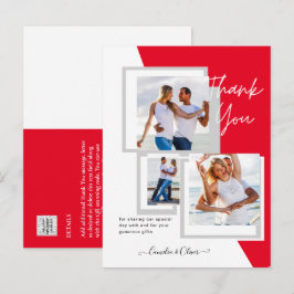 フォトコラージュ結婚THANK's/ベビー/Graduate/ANY ポストカード