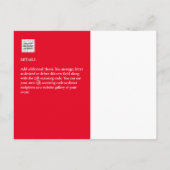 フォトコラージュ結婚THANK's/ベビー/Graduate/ANY ポストカード (裏面)