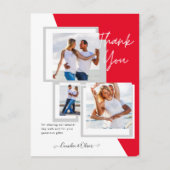 フォトコラージュ結婚THANK's/ベビー/Graduate/ANY ポストカード (正面)