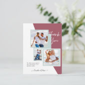 フォトコラージュ結婚THANK's/ベビー/Graduate/ANY ポストカード (スタンド正面)