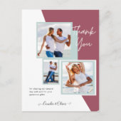 フォトコラージュ結婚THANK's/ベビー/Graduate/ANY ポストカード (正面)