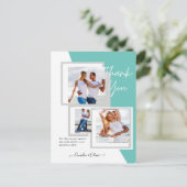 フォトコラージュ結婚THANK's/ベビー/Graduate/ANY ポストカード (スタンド正面)