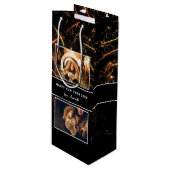 フォトコラージュ花火お正月おめでとう ワインギフトバッグ (正面アングル)