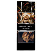 フォトコラージュ花火お正月おめでとう ワインギフトバッグ (正面)