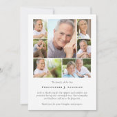 フォトコラージュ葬儀サンキューカード サンキューカード (正面)