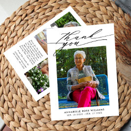フォトコラージュ葬儀サンキューカード サンキューカード