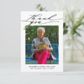 フォトコラージュ葬儀サンキューカード サンキューカード (スタンド正面)