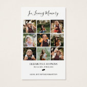 フォトコラージュ葬儀記念祈りの言葉カード9 (正面)