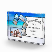 フォトコラージュ記念海ビーチ私たちは家族 フォトブロック (右)