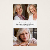 フォトコラージュ記念祈りの言葉カード (正面)