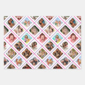 フォトコラージュ誕生日 ラッピングペーパーシート (正面2)