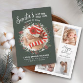 フォトコラージュ誕生統計ホリデーベビーシャワー サンキューカード