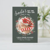 フォトコラージュ誕生統計ホリデーベビーシャワー サンキューカード (スタンド正面)