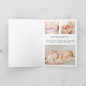フォトコラージュ誕生 案内状 (内部)