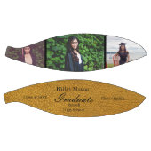 フォトコラージュ金ゴールド皮革卒業バスケットボール バスケットボール (パネル)