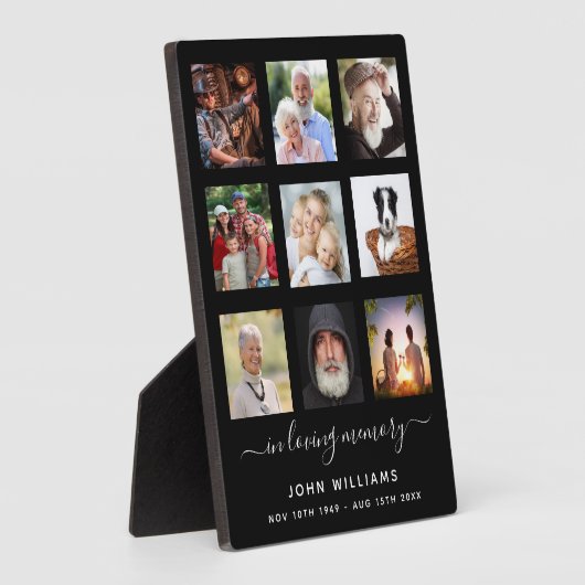 フォトコラージュ黒人追悼式 フォトプラーク (側面)