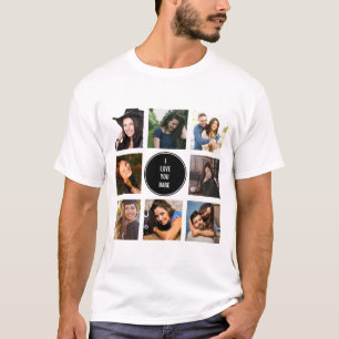 フォトコラージュ黒Tシャツ8枚 Tシャツ