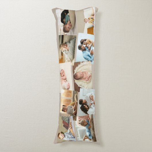 フォトコラージュ10写真モンタージュニュートラルキノコ ボディピロー (正面縦)