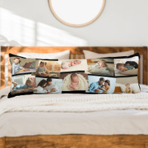 フォトコラージュ10写真モンタージュブラック抱き枕