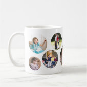 フォトコラージュ10写真円 コーヒーマグカップ (左)