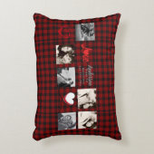フォトコラージュ10 15 20周年記念バッファロープレイド アクセントクッション (正面(垂直))
