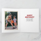 フォトコラージュ12写真任意の年齢大誕生日 カード (内部)