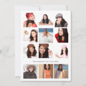 フォトコラージュ12枚の写真パーソナライズされた (正面)