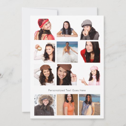 フォトコラージュ12枚の写真パーソナライズされた (正面)