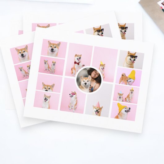 フォトコラージュ13写真パーソナライズされたカスタム ポストカード