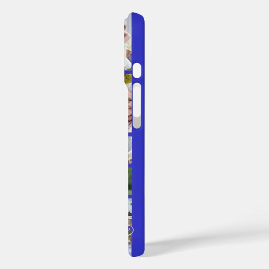 フォトコラージュ16枚フォトモノグラム名紫 Case-Mate iPhoneケース (裏面 / 左)