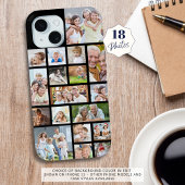 フォトコラージュ18枚カスタム写真カラーブラック Case-Mate iPhoneケース