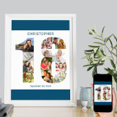 フォトコラージュ18 18パーソナライズされた誕生日 ポスター