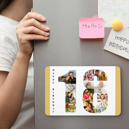 フォトコラージュ18 Happy 18誕生日 マグネット