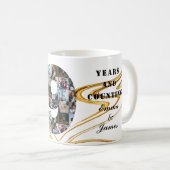 フォトコラージュ19年のアニバーサリーギフトby year co コーヒーマグカップ (正面右)
