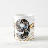 フォトコラージュ19年のアニバーサリーギフトby year co コーヒーマグカップ (中央)