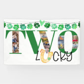 フォトコラージュ2ラッキーカスタム2nd誕生日パーティー 横断幕 (横)