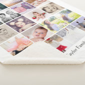 フォトコラージュ20枚の写真1つパーソナライズされた シェルパブランケット (3/4)