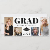 フォトコラージュ2023年卒業 案内状 (正面)