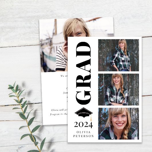 フォトコラージュ2024年卒業クラス 案内状