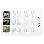 フォトコラージュ2025年カレンダー磁石 マグネット (横)