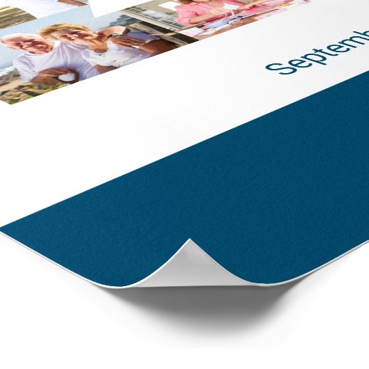 フォトコラージュ21 パーソナライズされた 21歳の誕生日 ポスター (角)