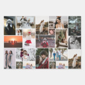 フォトコラージュ3ラッ違うピング紙シート ラッピングペーパーシート (正面3)