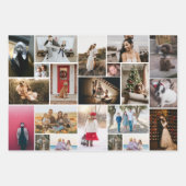 フォトコラージュ3ラッ違うピング紙シート ラッピングペーパーシート (正面2)