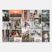 フォトコラージュ3ラッ違うピング紙シート ラッピングペーパーシート (正面)